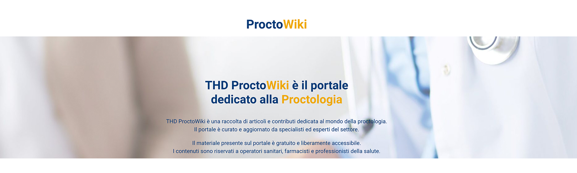 THD ProctoWiki: il Portale della Proctologia