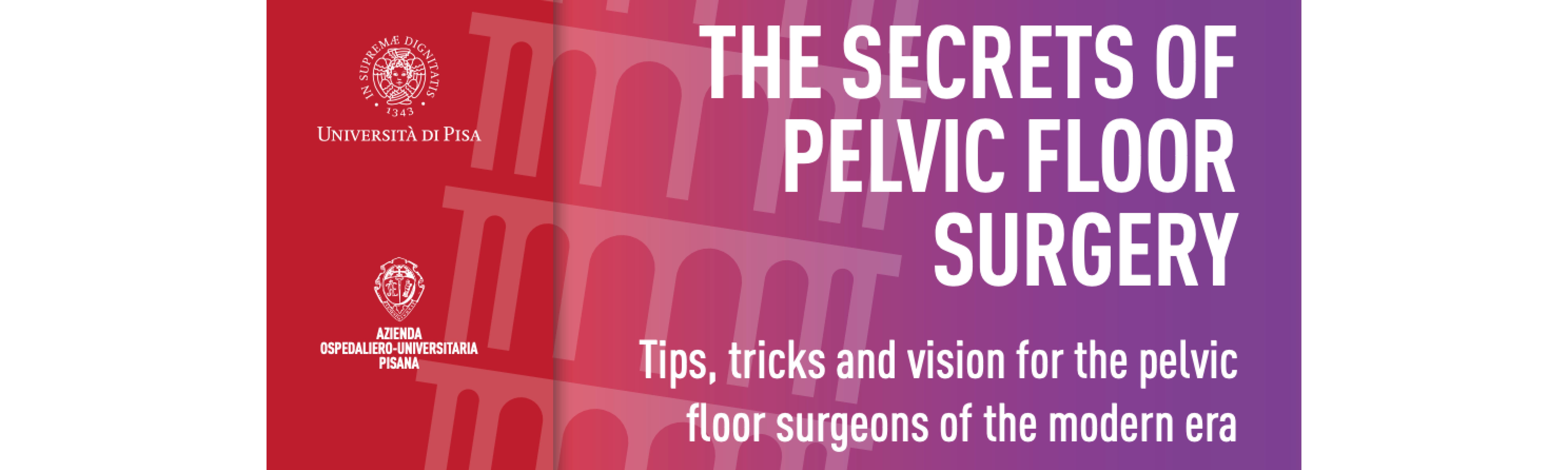 Congresso Internazionale The Secrets of Pelvic Surgery, 8-9 maggio 2023, Pisa